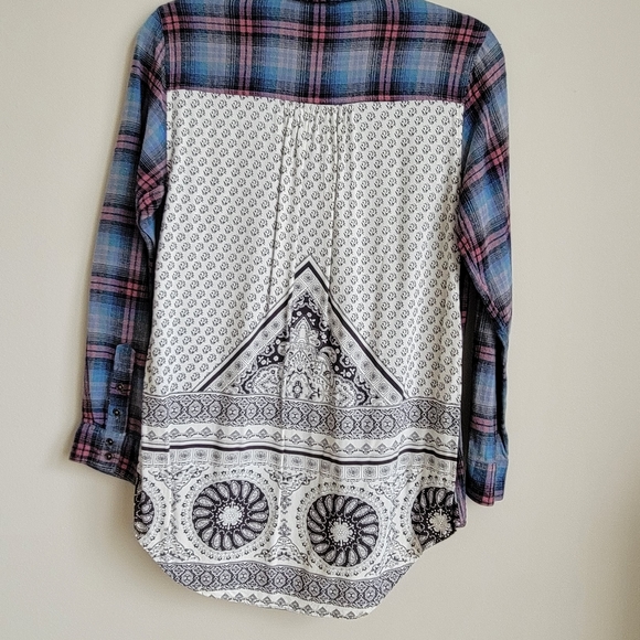 Hint of Mint plaid/ detail back size L - Picture 5 of 7